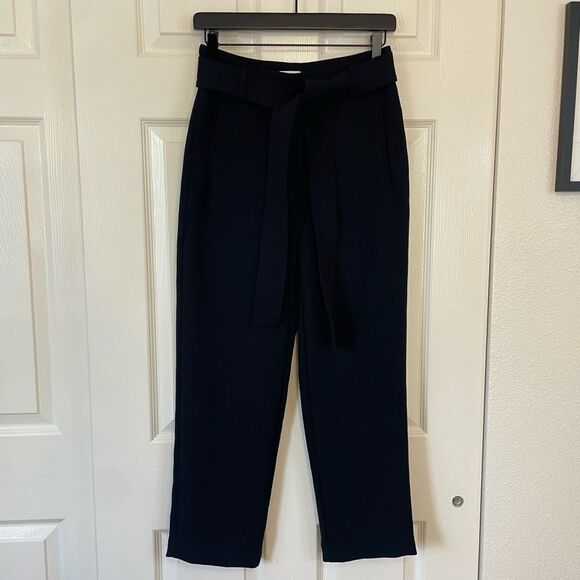 Aritzia Wilfred Tie Front Dress Pants Black Size 6 - Picture 11 of 11